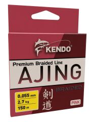 Kendo Ajing Premium Braided Line Pink 150m Örgü İp 0.065mm