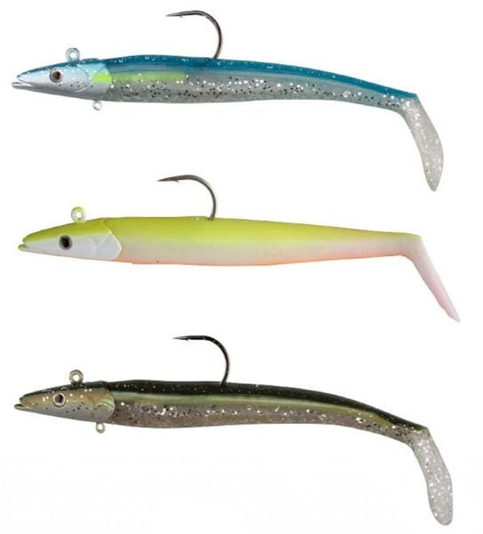 Savage gear Sandeel 20cm 150g 2+1 Adet Sahte Balık Blue Silver