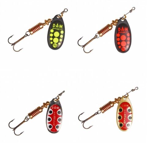 Dam Effzett Standard Spinner 6 gr #3 Kaşık Black Red