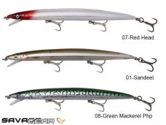 Savage gear  MAG Sandeel Jerk minnow 210 44g SP Sahte Balık 07-Green Mackerel Php