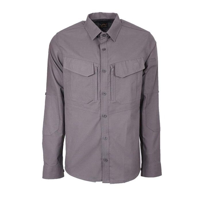 VAV Uzun Kol Gömlek Tactek-01 Füme - L