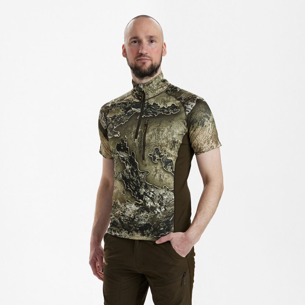 DEERHUNTER Yaka Fermurlı K.Kollu Realtree Tişört
