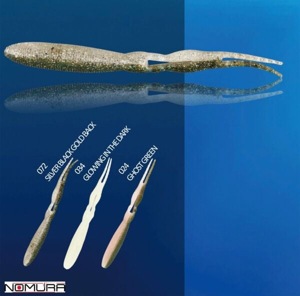 Nomura Double Taıl Worm 14cm 11.5g 6 Adet Sahte Balık 072