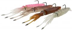 Savage gear 3D TPE Swim Squid 125mm 25g 2 Adet Sahte Balık Brown UV