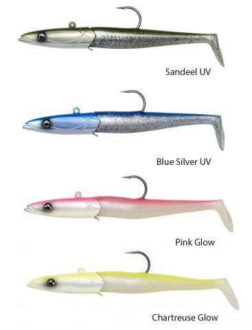 Savage gear Sandeel 20 cm 180 gr 2+1 Sahte Balık Chartreuse Glow