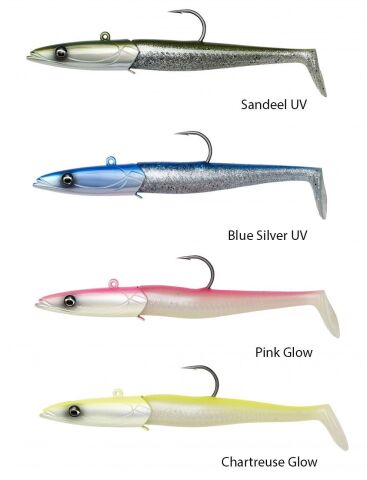Savage gear Sandeel 20 cm 265 gr 2+1 Sahte Balık Chartreuse Glow