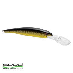 SPRO Madeye Minnow 120 Black Back Gold Sert Yem