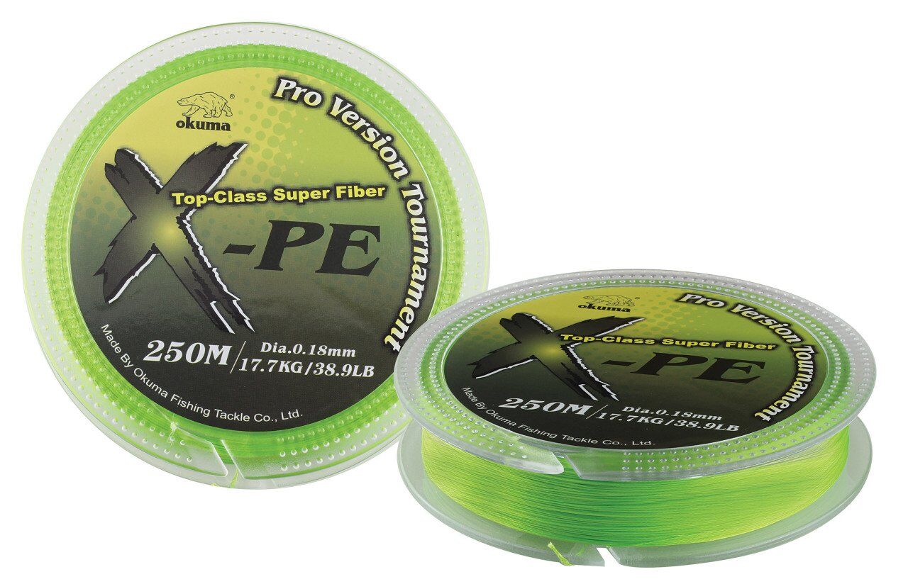 Okuma X-PE Dynema 8 Kat 250 mt Green Örgü İp 0,10 mm