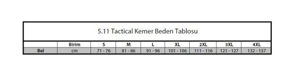 5.11 MAVERICK ASSAULTERS SIYAH KEMER XXL