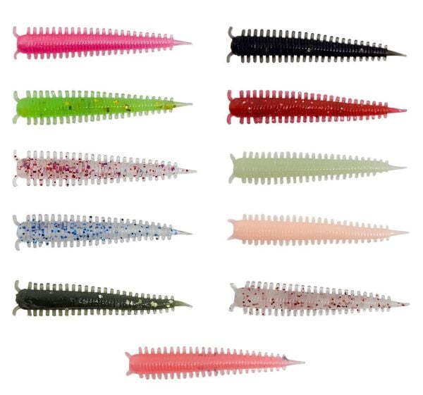 Kendo Zombie Worm Lrf Silikonu 4cm 8 Adet Black