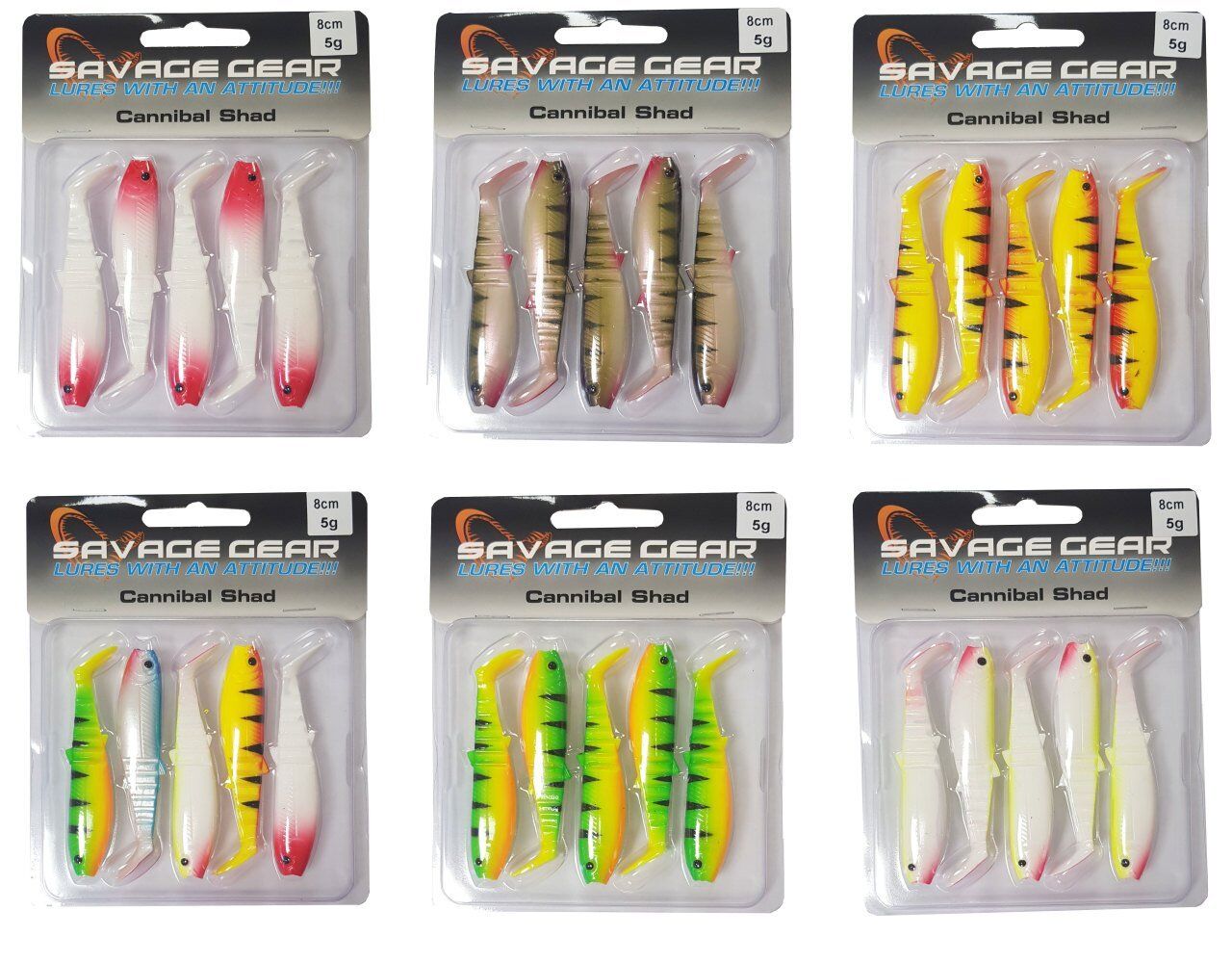 Savage gear Cannibal 8cm 5 Adet Sahte Balık Perch