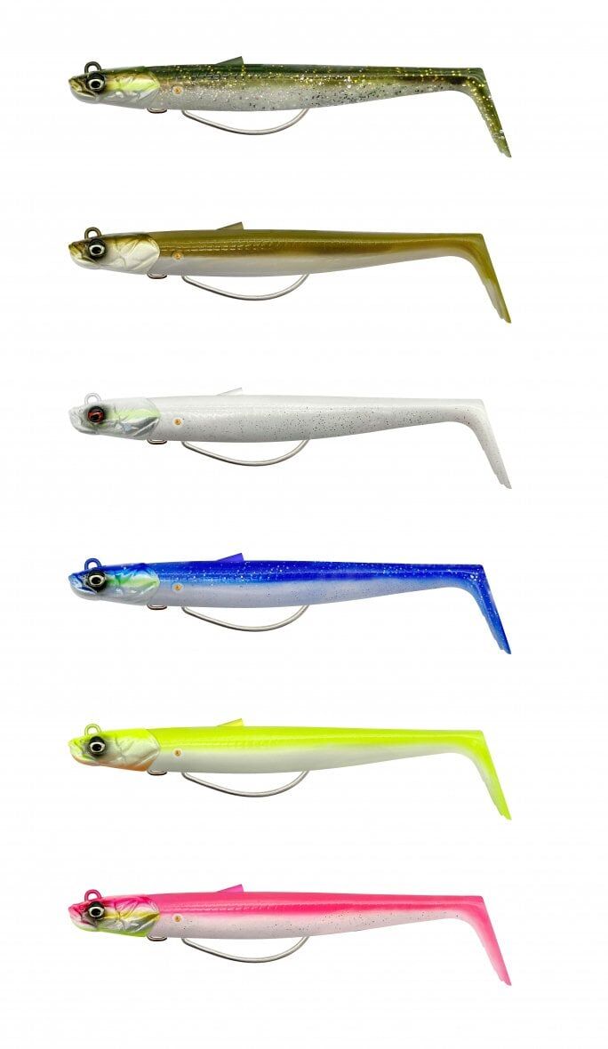 Savage Gear Sandeel V2 Weedless 11.5 cm 22 gr 2+1 Blue Pearl Silver