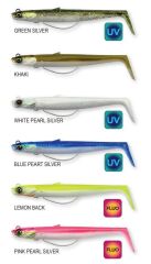 Savage Gear Sandeel V2 Weedless 11.5 cm 22 gr 2+1 Blue Pearl Silver