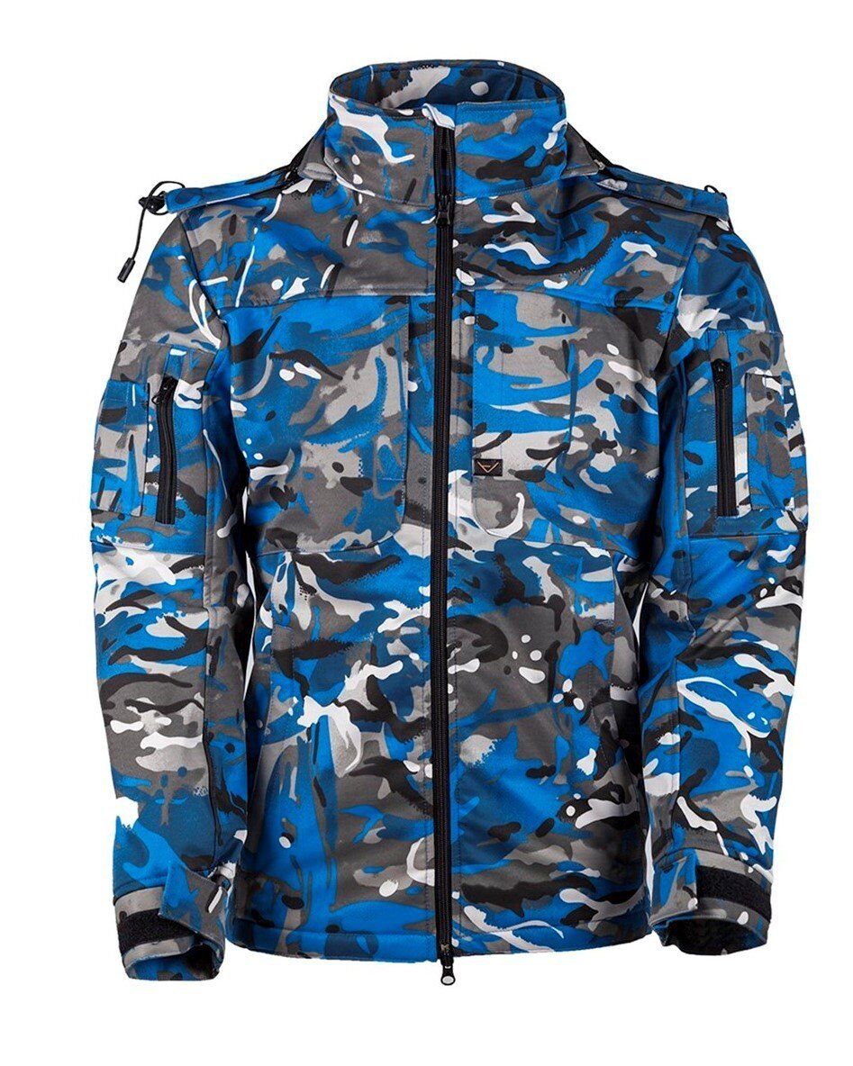 T. VAV Shell HT-01 Softshell Mont Yengeç Mavi - XS
