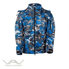 T. VAV Shell HT-01 Softshell Mont Yengeç Mavi - XS