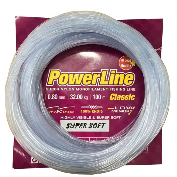 Powerline Soft Mavi 100m Poşet Misina 0,60 mm