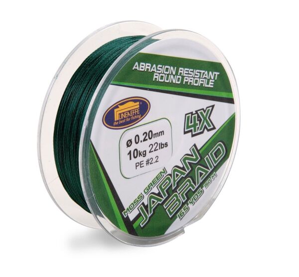 Lineaeffe 150 mt 4 örgü yeşil ip(Made in Japan) 0,12 mm