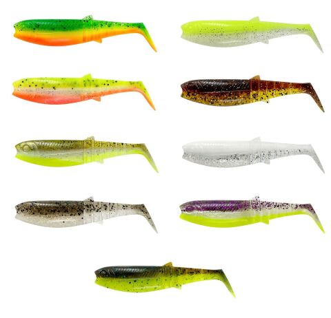 Savage Gear Cannibal Shad 12.5cm 20gr Sahte Balık Purple Glitter Bomb