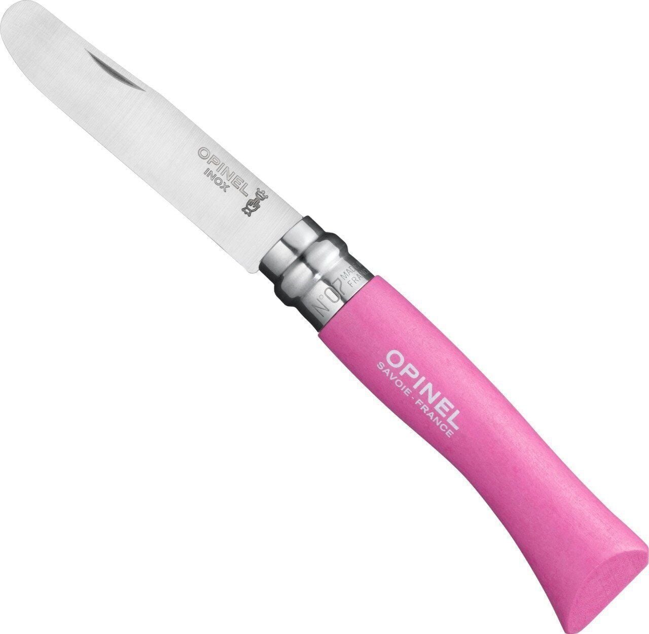 OPINEL INOX RENKLI 7 NO COCUK CAKISI KIRMIZI