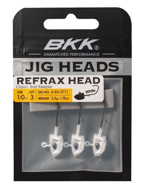 BKK Refrax Jig- White 1/0 no 7 gr