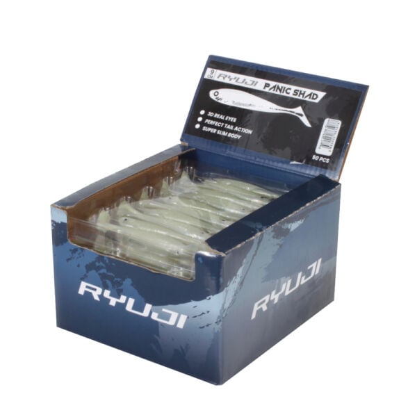 Ryuji Panic Shad 9CM, 5.5GR SILVER WHITE UV